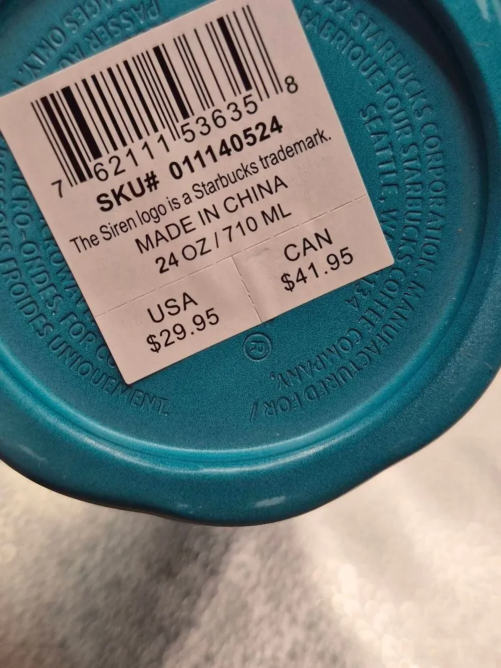 Starbucks stainless steel